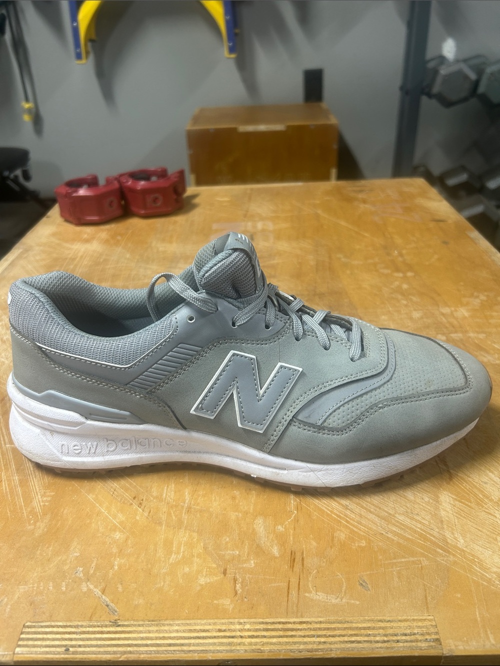 New Balance Men's 997G Golf Shoes Light Gray 11.5